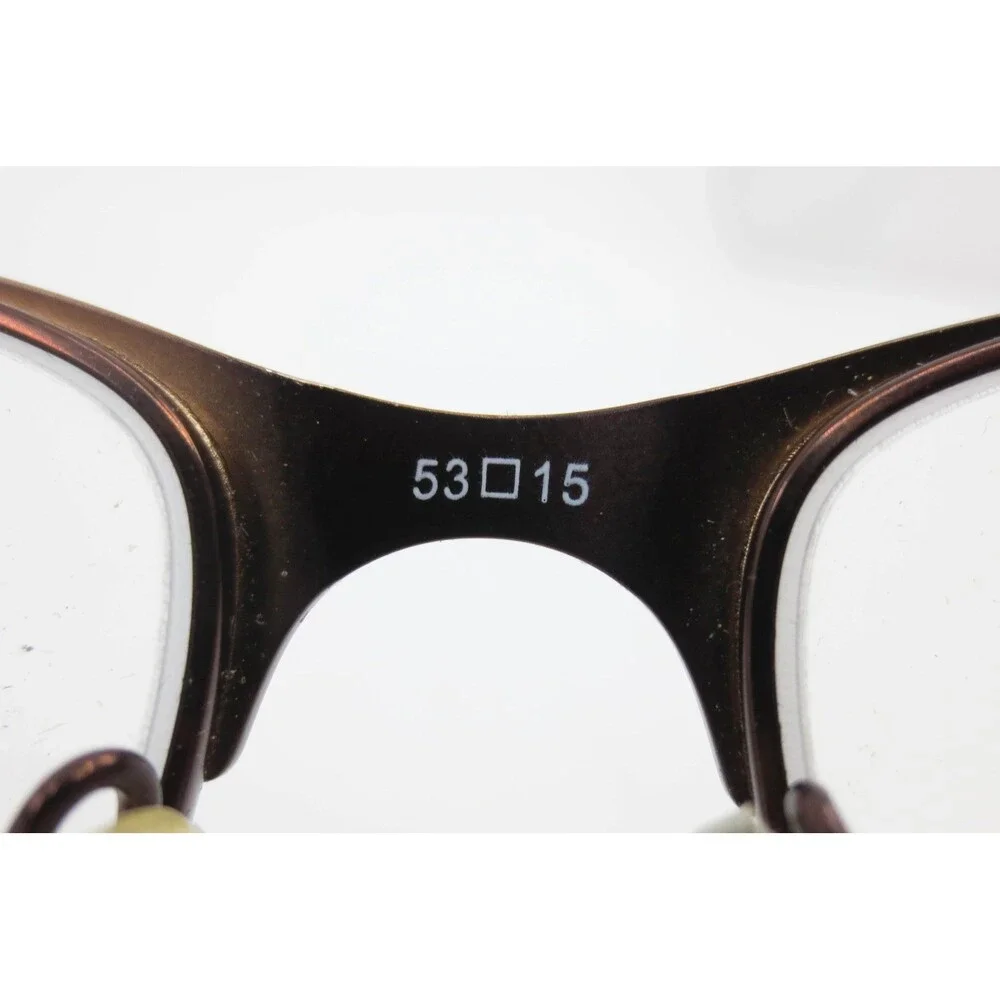 Kay Unger New York K183 BRN Brown Rhinestone Tortoise Eyeglasses 53-15-140